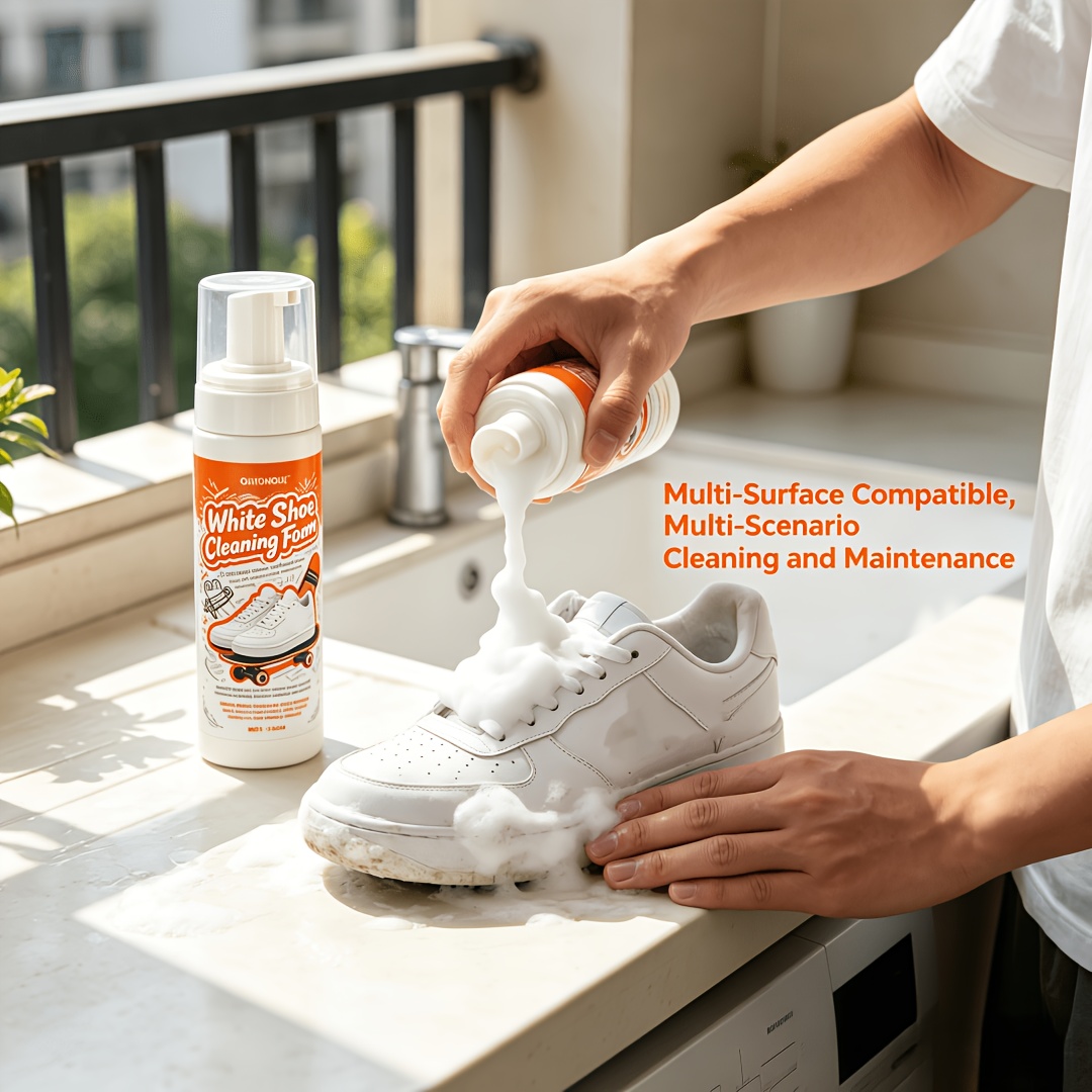 The Sneaker Care - Espuma Limpadora de Sapatos Brancos Portátil