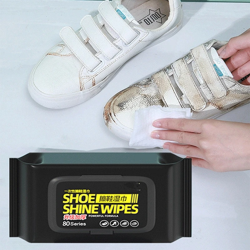 Sneaker Care White - Toalhetes portáteis para limpeza de sapatos